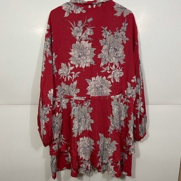 Free People Shake It Floral Long Sleeve Mini Dress - Picture 3 of 6